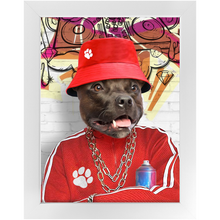 Load image into Gallery viewer, Furresh - Hip Hop &amp; Rappers Inspired Custom Pet Portrait Framed Satin Paper Print