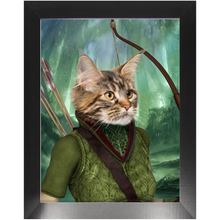 Load image into Gallery viewer, Straight Shooter - Lord of the Rings Inspired Custom Pet Portrait Framed Satin Paper Print