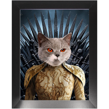 Load image into Gallery viewer, THE BONEROOM 7 - Game of Thrones &amp; House Of Dragons Inspired Custom Pet Portrait Framed Satin Paper Print