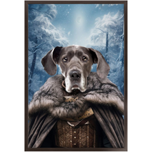 Load image into Gallery viewer, NIGHT&#39;S BLOTCH 1 - Game of Thrones &amp; House Of Dragons Inspired Custom Pet Portrait Framed Satin Paper Print