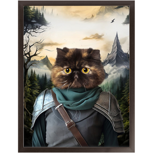 TAKING THE SCENIC ROUTE - Lord of the Rings Inspired Custom Pet Portrait Framed Satin Paper Print