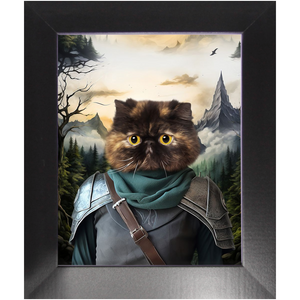 TAKING THE SCENIC ROUTE - Lord of the Rings Inspired Custom Pet Portrait Framed Satin Paper Print