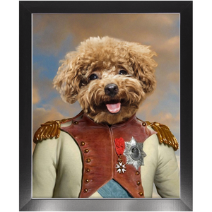 Baron D. Zert - Renaissance Inspired Custom Pet Portrait Framed Satin Paper Print
