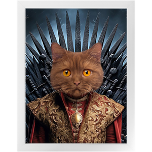 THE BONEROOM 4 - Game of Thrones & House Of Dragons Inspired Custom Pet Portrait Framed Satin Paper Print