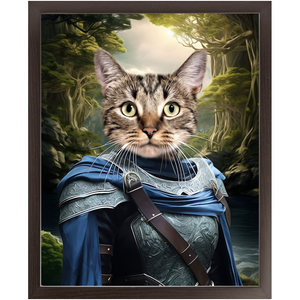 AN ENCHANTED FURREST - Lord of the Rings Inspired Custom Pet Portrait Framed Satin Paper Print