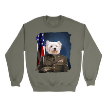 Load image into Gallery viewer, Apparel-DTG-Sweatshirt-Gildan-18000-L-MilitaryGreen-Unisex-CF-20250201184943648