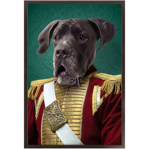 Duke of Pork - Royalty & Renaissance Inspired Custom Pet Portrait Framed Satin Paper Print