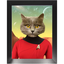 Load image into Gallery viewer, Oh Hooray - Star Trek Inspired Custom Pet Portrait Framed Satin Paper Print