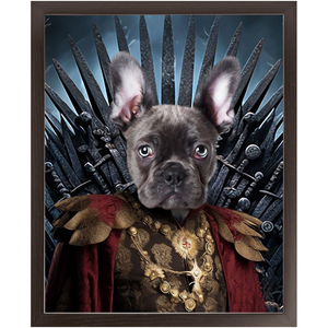 THE BONEROOM 3 - Game of Thrones & House Of Dragons Inspired Custom Pet Portrait Framed Satin Paper Print