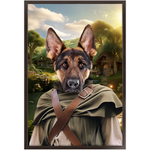 Load image into Gallery viewer, PAWS &amp; PIPEWEED - Lord of the Rings Inspired Custom Pet Portrait Framed Satin Paper Print