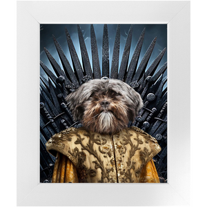 THE BONEROOM 2 - Game of Thrones & House Of Dragons Inspired Custom Pet Portrait Framed Satin Paper Print