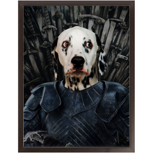 Load image into Gallery viewer, Knight Teenite - Game Of Thrones Inspired Custom Pet Portrait Framed Satin Paper Print