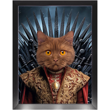 Load image into Gallery viewer, THE BONEROOM 4 - Game of Thrones &amp; House Of Dragons Inspired Custom Pet Portrait Framed Satin Paper Print