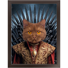 Load image into Gallery viewer, THE BONEROOM 4 - Game of Thrones &amp; House Of Dragons Inspired Custom Pet Portrait Framed Satin Paper Print