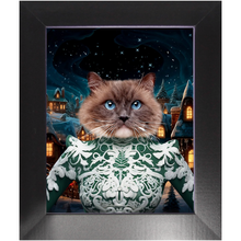 Load image into Gallery viewer, CHRISTMAS CRACKER 13 - Christmas Inspired Custom Pet Portrait Framed Satin Paper Print