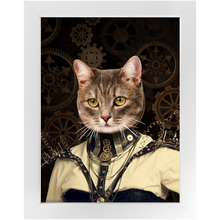 Load image into Gallery viewer, Springtrap - Steampunk, Victorian Era Inspired Custom Pet Portrait Framed Satin Paper Print