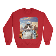 Load image into Gallery viewer, Apparel-DTG-Sweatshirt-Gildan-GI18000-M-Red-Mens-CF-20250129225952398