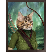 Load image into Gallery viewer, Straight Shooter - Lord of the Rings Inspired Custom Pet Portrait Framed Satin Paper Print