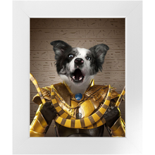 Load image into Gallery viewer, Tootencharmin - Pharaohs of Egypt Inspired Custom Pet Portrait Framed Satin Paper Print