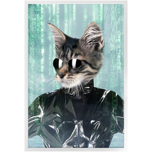 Load image into Gallery viewer, Holey Trinity - The Matrix Inspired Custom Pet Portrait Framed Satin Paper Print