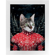 Load image into Gallery viewer, CHRISTMAS CRACKER 6 - Christmas Inspired Custom Pet Portrait Framed Satin Paper Print