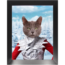 Load image into Gallery viewer, CHRISTMAS CRACKER 10 - Christmas Inspired Custom Pet Portrait Framed Satin Paper Print