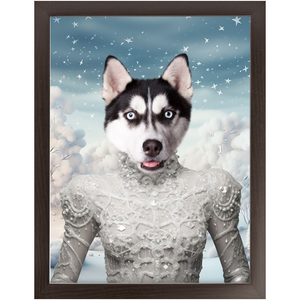 CHRISTMAS CRACKER 4 - Christmas Inspired Custom Pet Portrait Framed Satin Paper Print