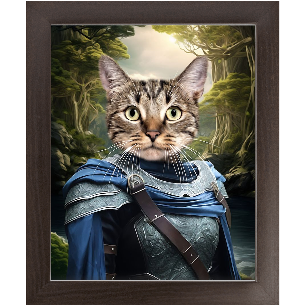 AN ENCHANTED FURREST - Lord of the Rings Inspired Custom Pet Portrait Framed Satin Paper Print