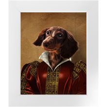 Load image into Gallery viewer, Queen Tisenshal - Royalty &amp; Renaissance Inspired Custom Pet Portrait Framed Satin Paper Print