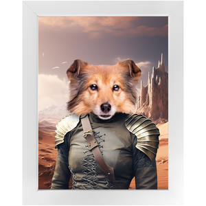 DESSERT CROSSING 1 - Game of Thrones & House Of Dragons Inspired Custom Pet Portrait Framed Satin Paper Print
