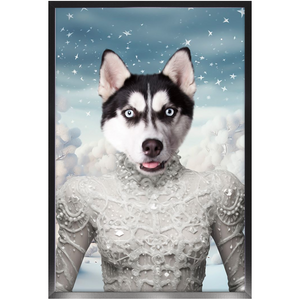 CHRISTMAS CRACKER 4 - Christmas Inspired Custom Pet Portrait Framed Satin Paper Print