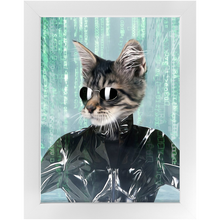 Load image into Gallery viewer, Holey Trinity - The Matrix Inspired Custom Pet Portrait Framed Satin Paper Print