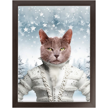 Load image into Gallery viewer, CHRISTMAS CRACKER 3 - Christmas Inspired Custom Pet Portrait Framed Satin Paper Print