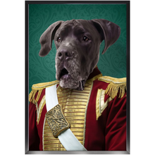 Load image into Gallery viewer, Duke of Pork - Royalty &amp; Renaissance Inspired Custom Pet Portrait Framed Satin Paper Print