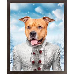 CHRISTMAS CRACKER 5 - Christmas Inspired Custom Pet Portrait Framed Satin Paper Print