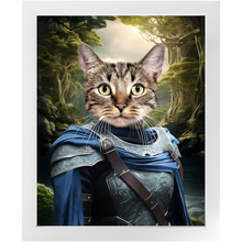 Load image into Gallery viewer, AN ENCHANTED FURREST - Lord of the Rings Inspired Custom Pet Portrait Framed Satin Paper Print