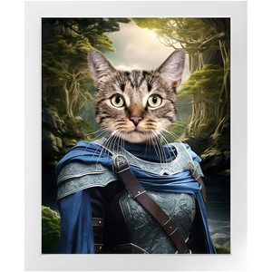 AN ENCHANTED FURREST - Lord of the Rings Inspired Custom Pet Portrait Framed Satin Paper Print