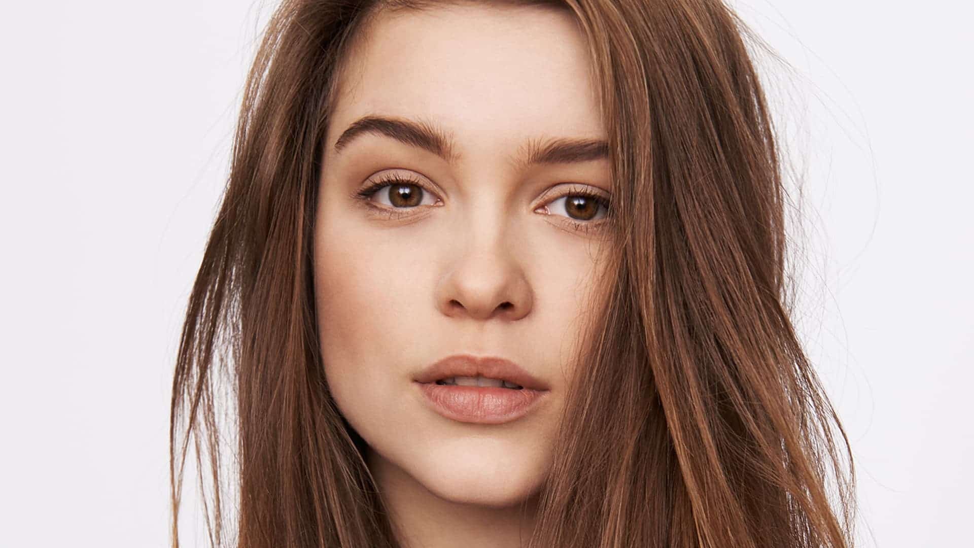 Sophie Cookson's close up shot, wherein she's looking directly into the camera