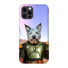 Load image into Gallery viewer, Bob &amp; Fetch- Boba Fett &amp; Star Wars Inspired Custom Pet Portrait Phone Case