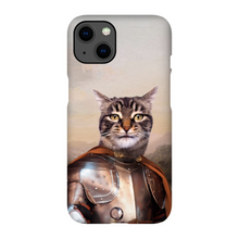 Load image into Gallery viewer, KNIGHT IN BROWN SATIN CUSTOM PET PORTRAIT PHONE CASE