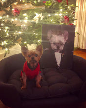 Load image into Gallery viewer, The Dogfather - Godfather, Gangster &amp; Mafia Inspired Custom Pet Portrait Canvas