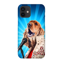 Load image into Gallery viewer, BLUE SUEDE CHEW TOY CUSTOM PET PORTRAIT PHONE CASE