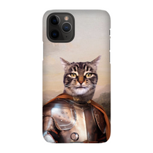 Load image into Gallery viewer, KNIGHT IN BROWN SATIN CUSTOM PET PORTRAIT PHONE CASE