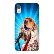Load image into Gallery viewer, BLUE SUEDE CHEW TOY CUSTOM PET PORTRAIT PHONE CASE