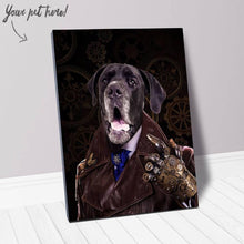 Load image into Gallery viewer, A Fist Of It - Steampunk, Victorian Era Inspired Custom Pet Portrait Canvas