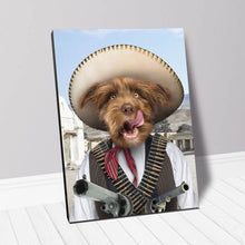 Load image into Gallery viewer, A Pawfull Of Pesos - Mexican Bandit Inspired Custom Pet Portrait Canvas