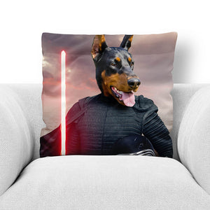 Bark Lord - Kylo Ren & Star Wars Inspired Custom Pet Portrait Throw Pillow