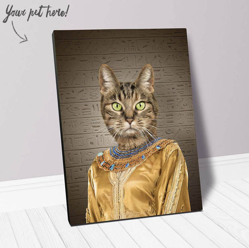 Cleopatme - Cleopatra of Egypt Inspired Custom Pet Portrait Canvas