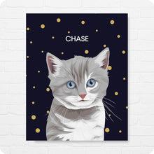 Load image into Gallery viewer, Sparta Cat Custom Pet Portrait - Canvas Wrap