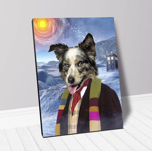 Doctor Hoot - Doctor Who Inspired Custom Pet Portrait Canvas